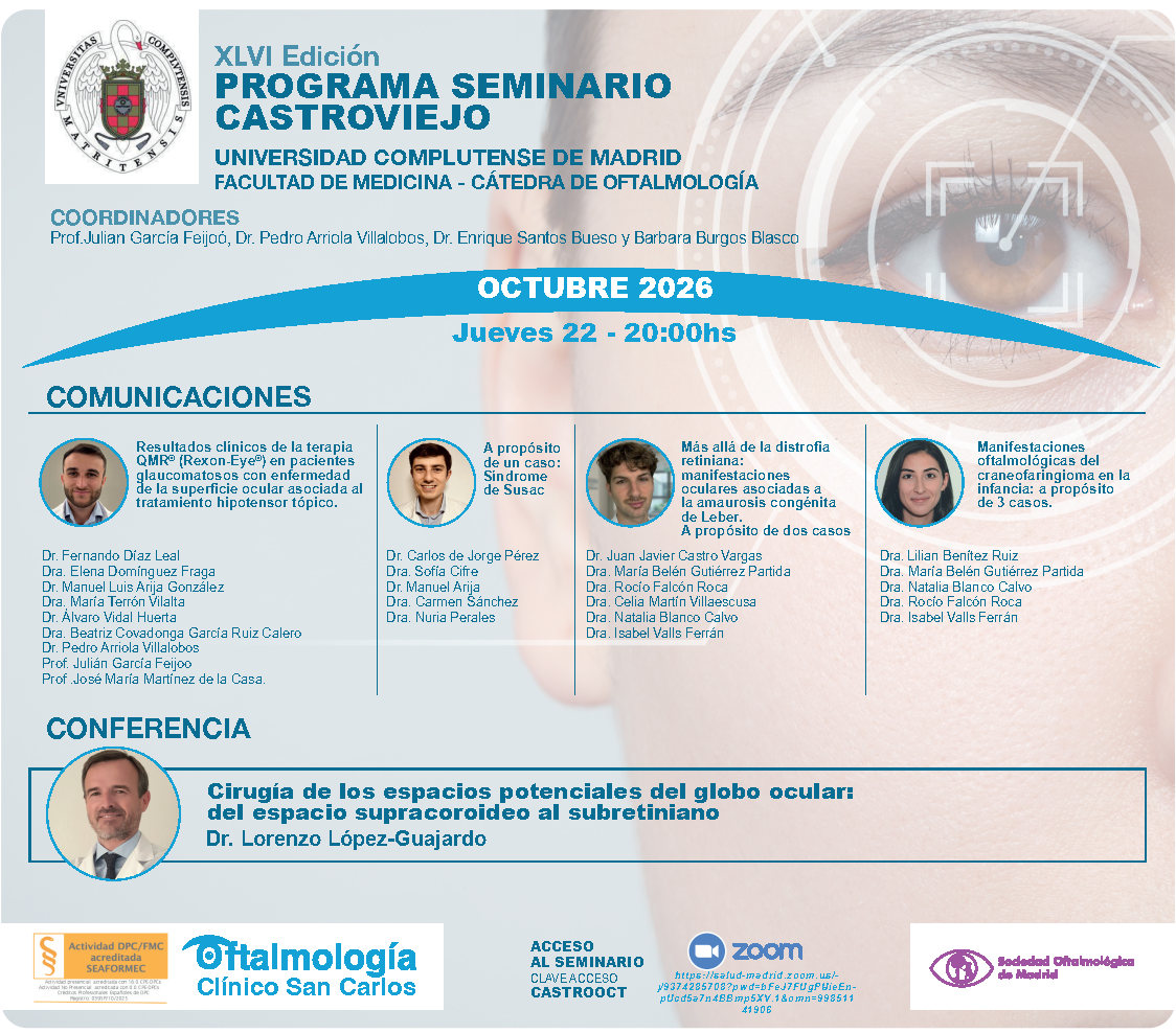 Cirugía de los espacios potenciales del globo ocular: del espacio supracoroideo al subretiniano Dr. Lorenzo López-Guajardo